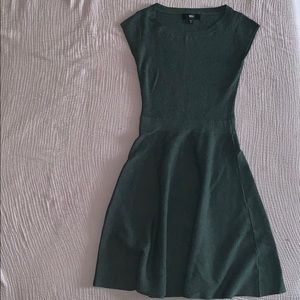 Gray sleeveless sweater dress